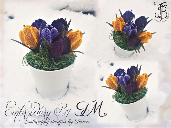 3D Crocus FSL/4x4 hoop/ two variations