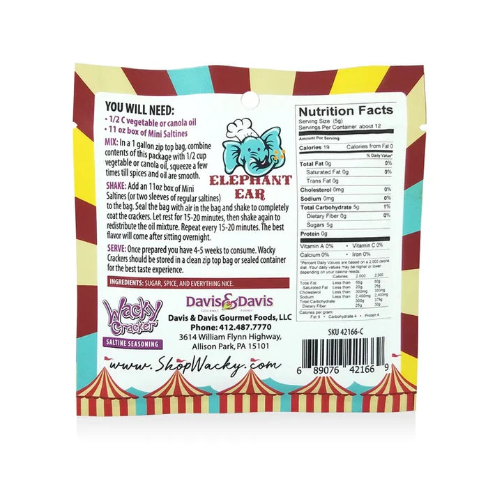 42166-C Elephant Ear Crackers