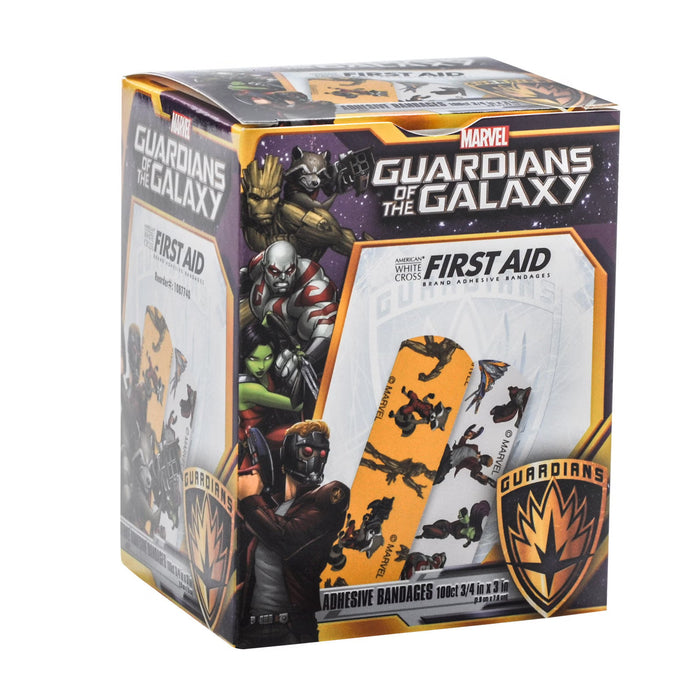 American White Cross Guardians of the Galaxy Adhesive Bandages, Sterile, 3/4" x 3"