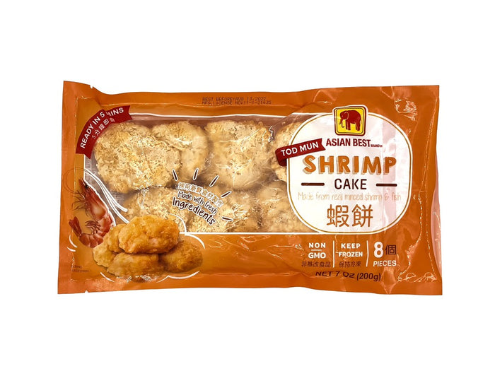 Asian Best - Frozen Fried Shrimp Cake (Tod Mun) - ทอดมันกุ้ง แช่แข็ง