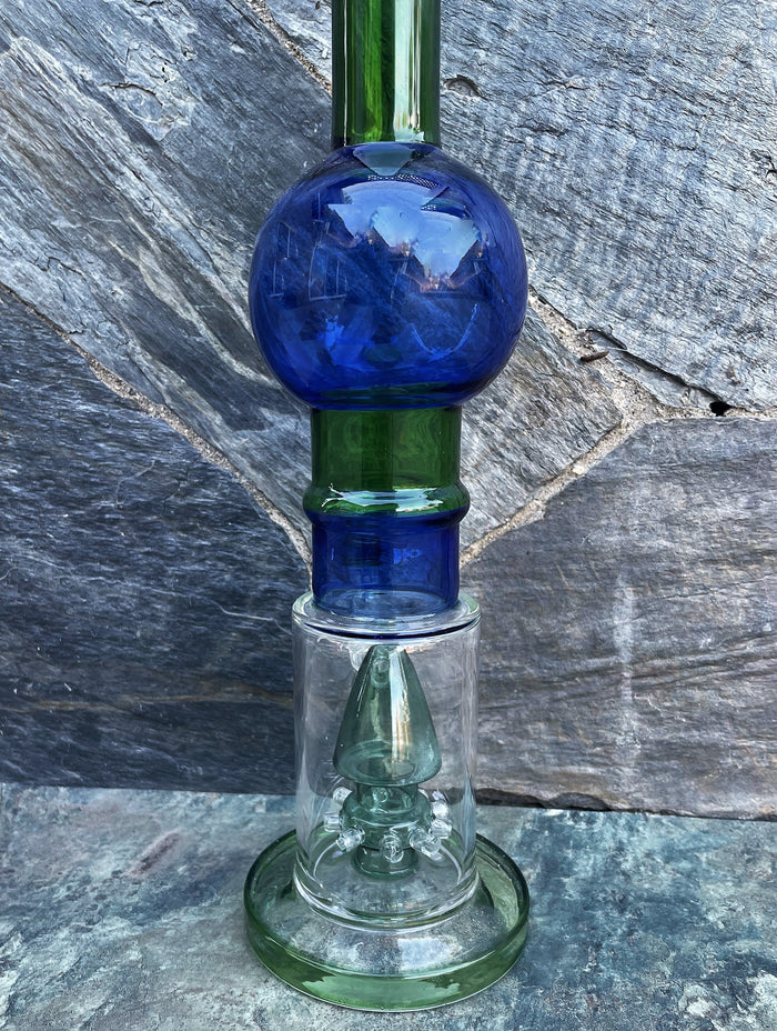 Best Thick Glass 16.5" Rig Shower Perc Adapter Connector 18mm Bowl