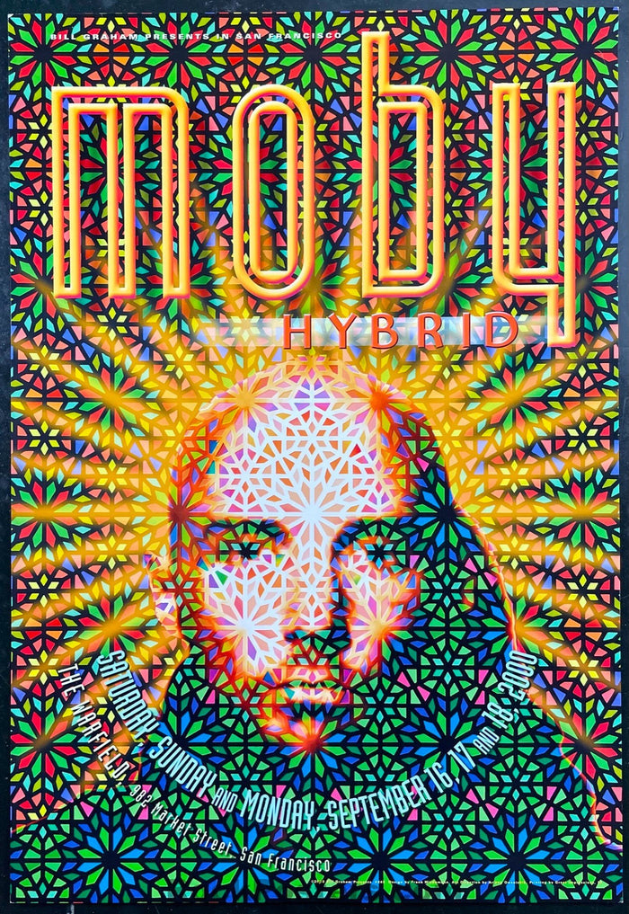 BGP-245 - Moby - 2000 Poster - Warfield Theater - Near Mint - SF Rock Posters & Collectibles