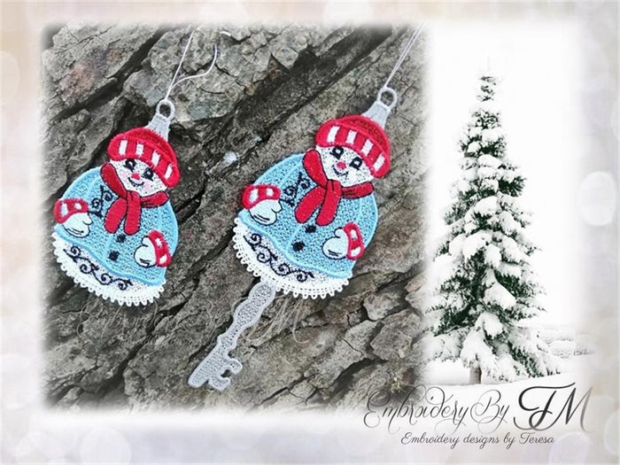 Christmas key snowman No.2