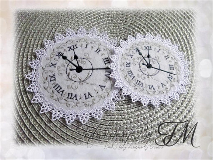 Clock Face Coaster/ two sizes