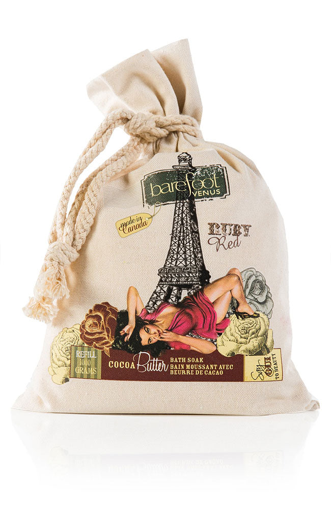 Cocoa Butter Bath Soak Bulk Bag - Ruby Red