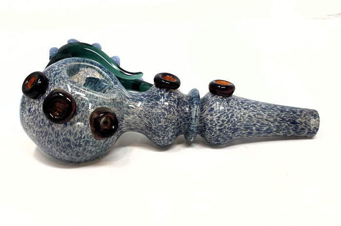 Collectible Unique Handmade Thick Glass 6" Hand pipe