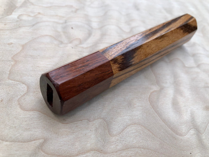 Custom Japanese Knife Handle (Wa Handle) - Zebrawood