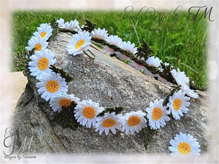 Daisies for wreath making /5x7 hoop