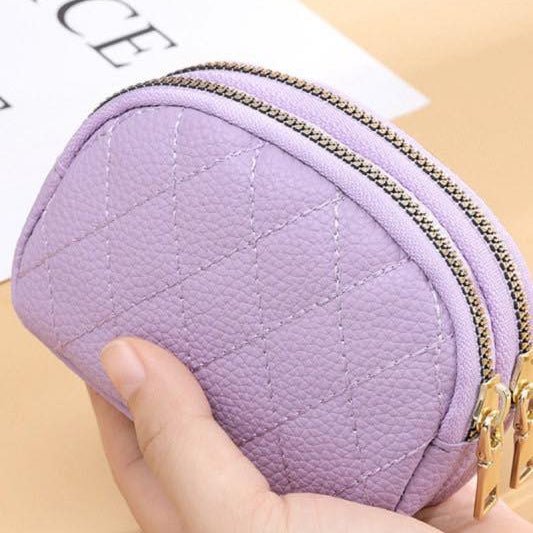 Double Zipper Coin Purse - 260 Broadway Boutique