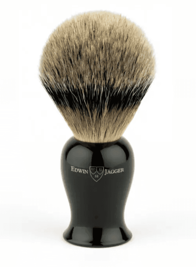 Edwin Jagger imitation ebony shaving brush with badger bristles