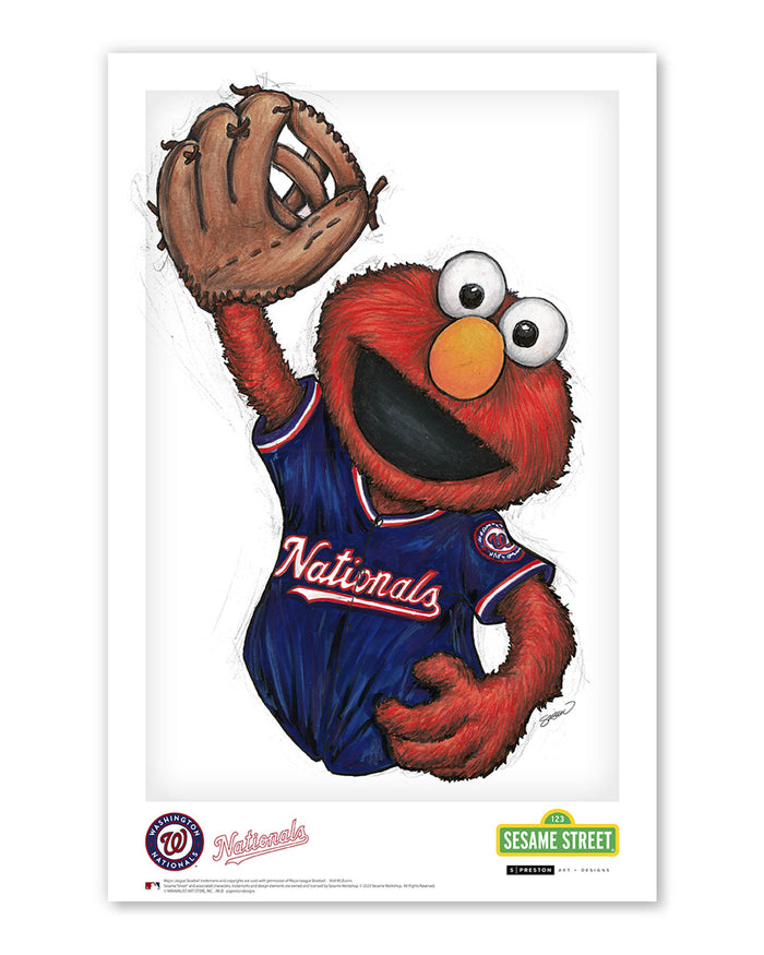 ELMO x MLB Nationals Limited Edition Art Print