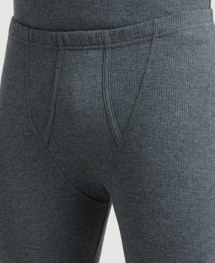 Extra Warmth Super Combed Cotton Rich Full Sleeve Thermal Set with StayWarm Technology - Charcoal Melange