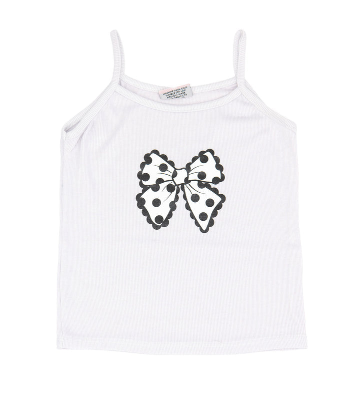Firehouse Girls Polka Dot Bow Cami Distressed/seasonal girls Firehouse Clay Y/S (7/8)