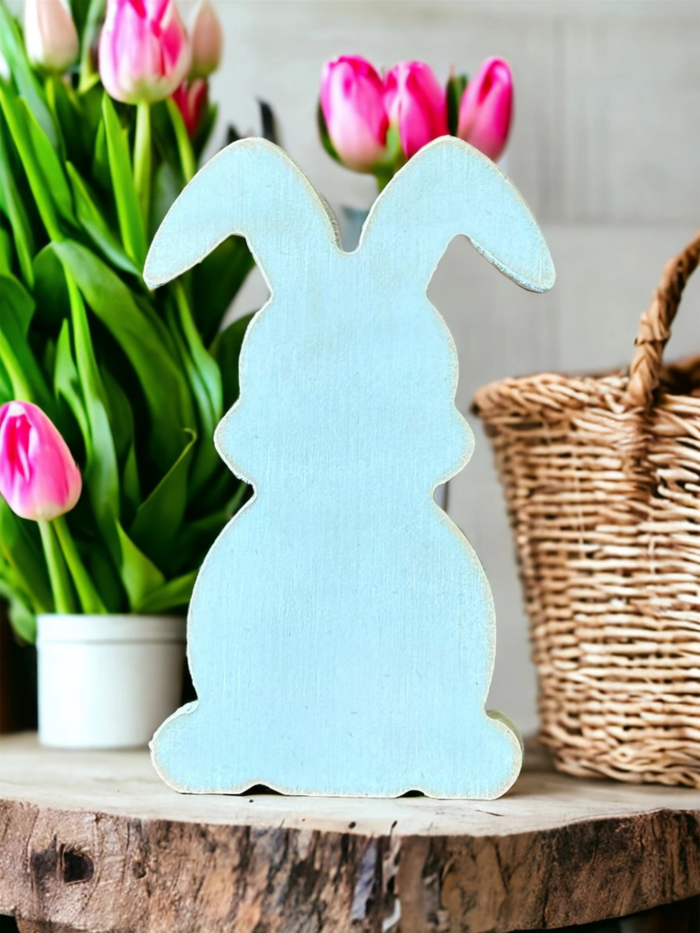 Floppy Ears MDF Bunny Shelf Sitter