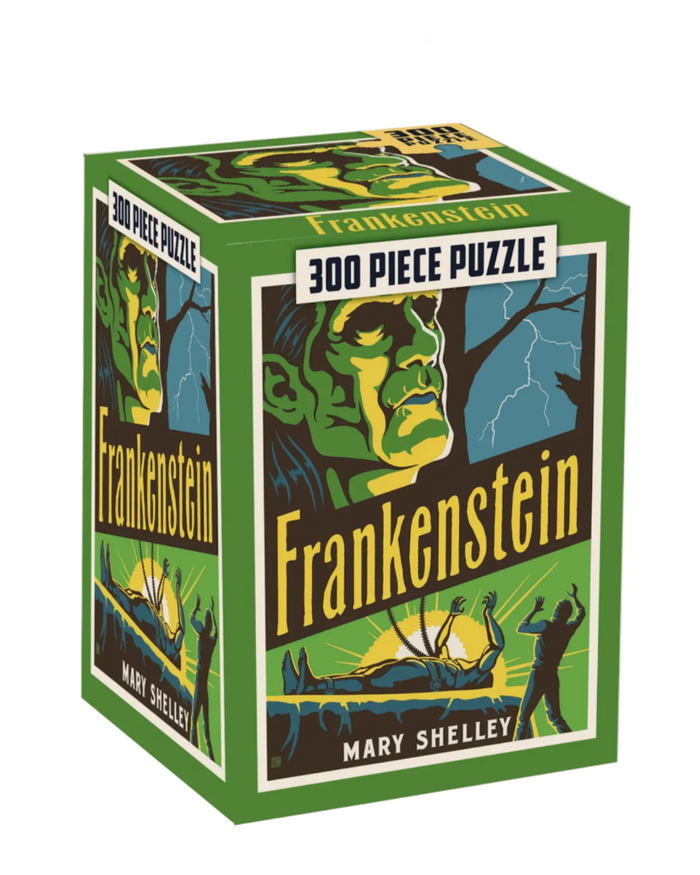 Mary Shelley's Frankenstein 300 piece puzzle by Masterpiece puzzles sold by Le Monkey House