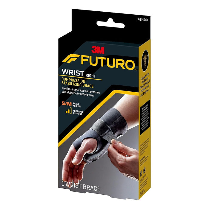Futuro Wrist Brace, Right Hand, Compression Stab - 48400ENR-Single - LL Medico