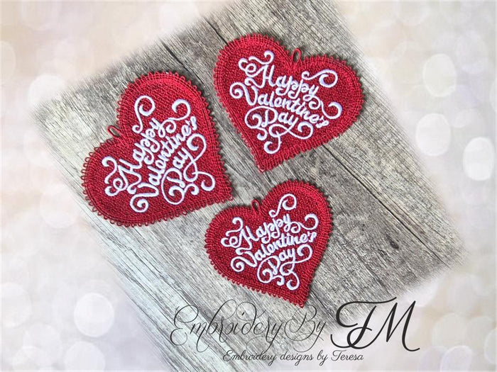 Hearts with text/ 5x7 and 4x4 hoop