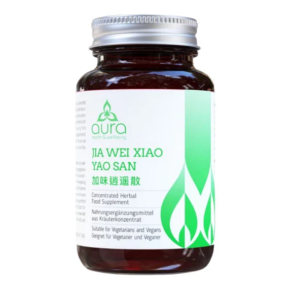 Jia Wei Xiao Yao San - Augmented Rambling Powder, Aura Herbs 600mg (60 tablets)