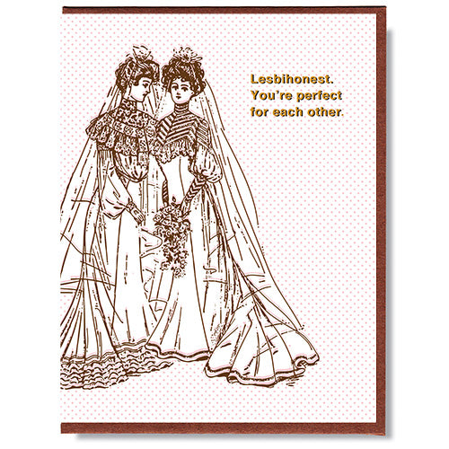 Lesbihonest Wedding Card