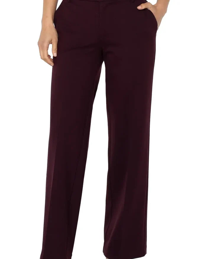 LIVERPOOL KELSEY CROP WIDE LEG TROUSER