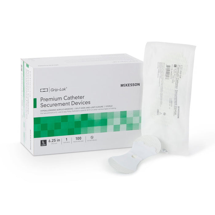 McKesson Grip-Lok Premium Catheter Securement Device, Large, 6.25 In