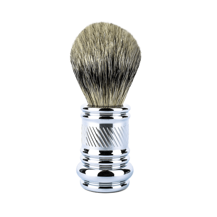 Merkur Chrome Plated Silvertip Badger Brush Barber Pole (90 138 001)