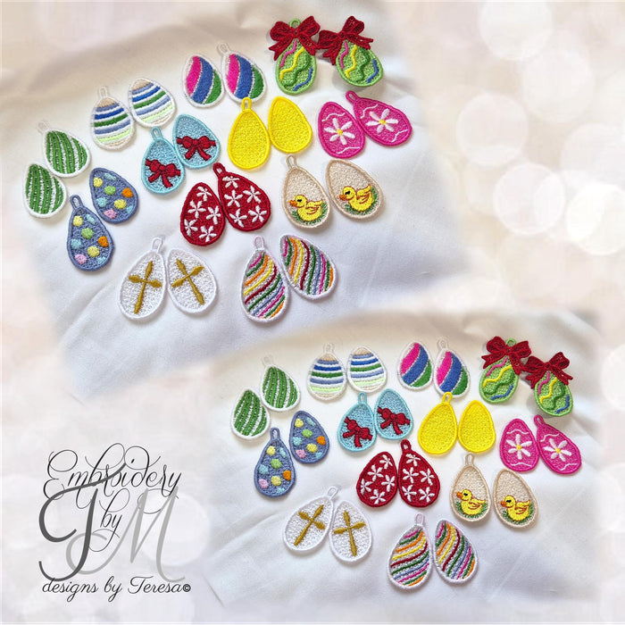 Mini eggs/4x4 hoop/ 12 pieces/ two variants ( 24 pieces in total)