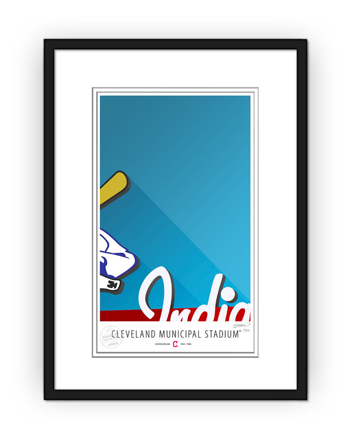Minimalist Municipal Stadium Art Print