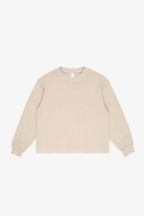 Oat Thermal LS Boxier Trash Tee