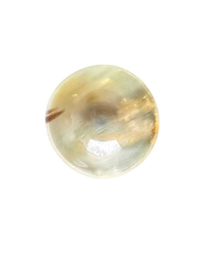 Pearl Shaving horn bowl with glossy finish