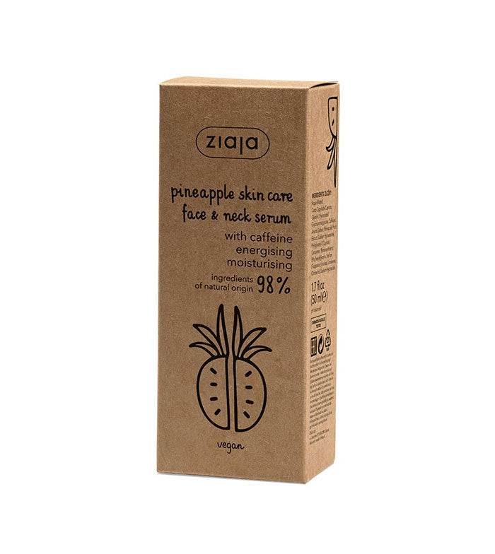 Piña - Sérum para rostro y cuello con cafeína - Ziaja