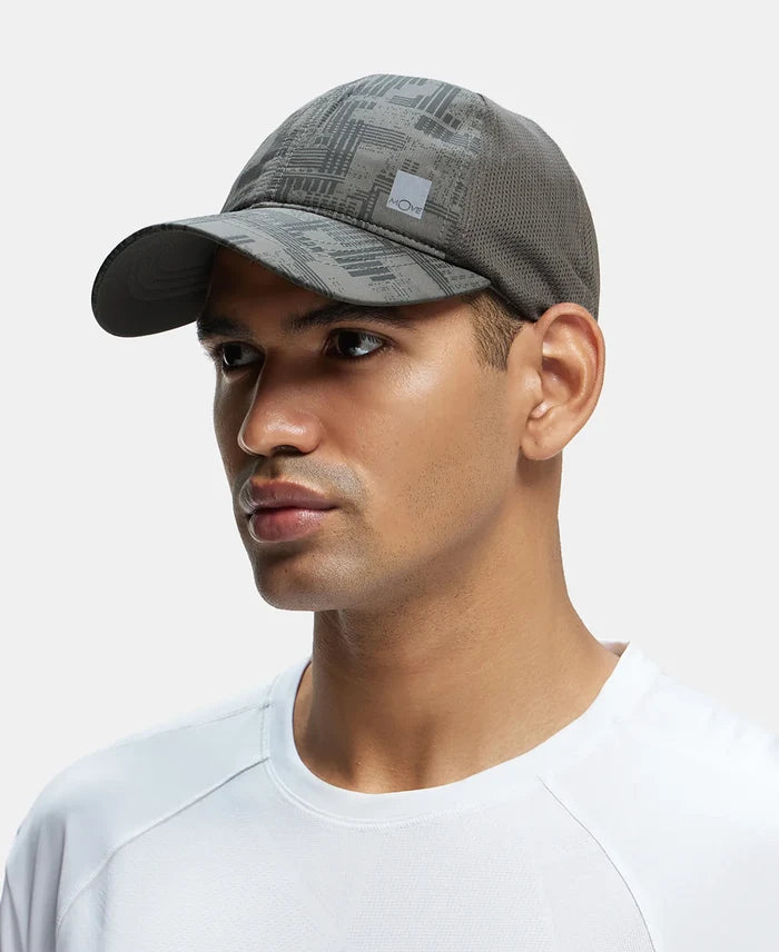 Polyester Printed Cap with Adjustable Back Closure and StayDry Technology - Deep Olive
