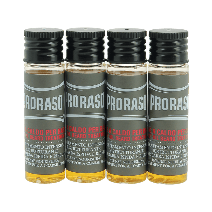 Proraso Italian Hot Oil Beard Treatment Wood and Spice 4 x 17ml