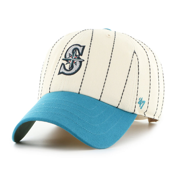 SEATTLE MARINERS COOPERSTOWN RAWLINGS PINSTRIPE '47 CLEAN UP