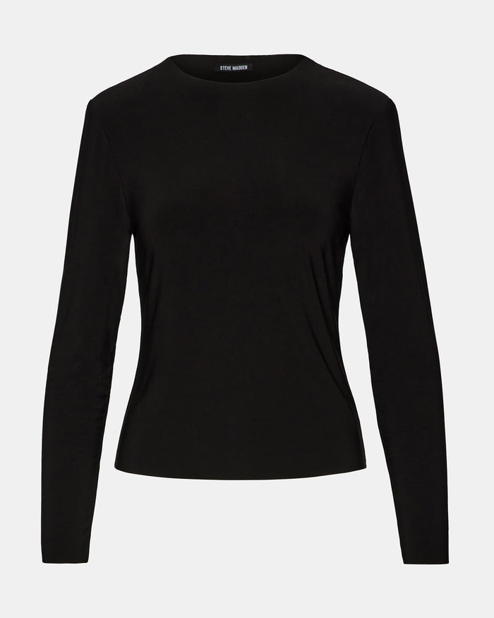 SELINE KNIT TOP BLACK