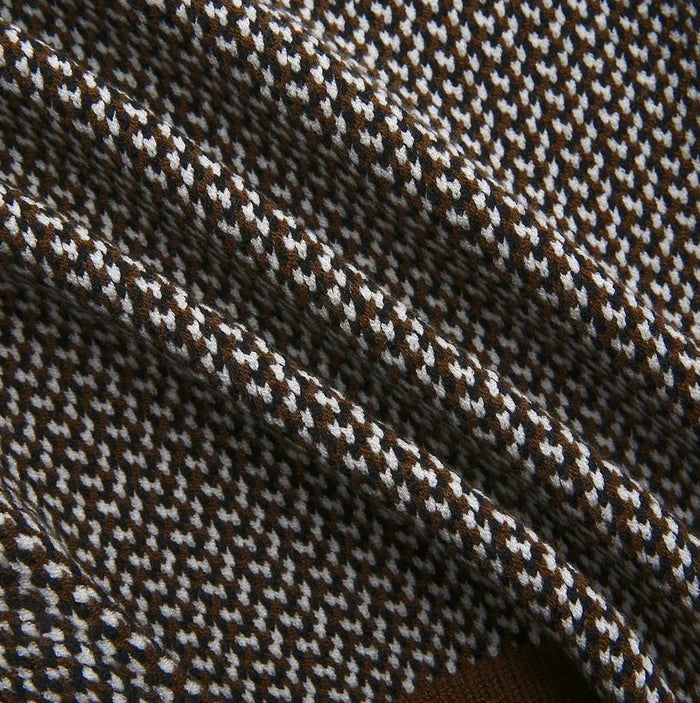 set outfit multi knit - cognac