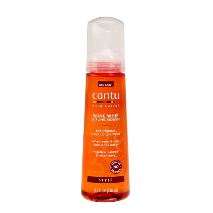 Shea Butter Natural Hair Wave Whip Curling Mousse Rizos - Cantú