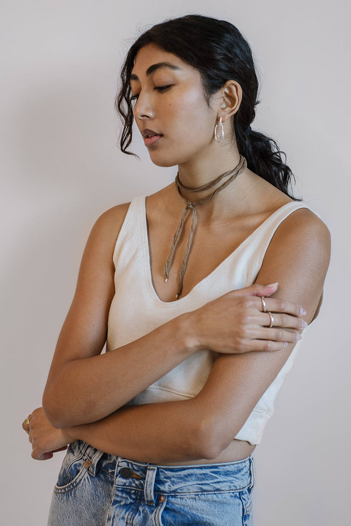 Silver Loop Dangle Earrings