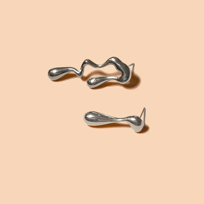 Silver Vice Versa Studs