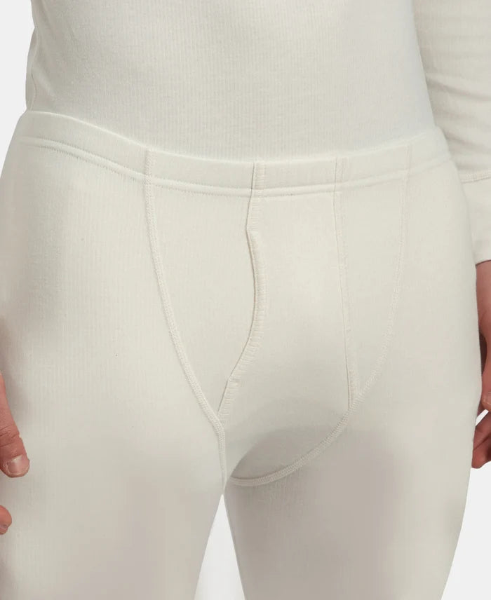 Super Warm Super Combed Cotton Rich Brushed Fabric Thermal Long John with StayWarm Technology - Off White