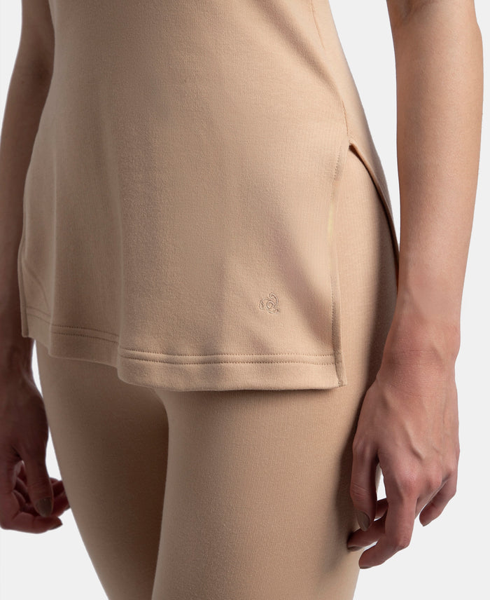 Super Warm Super Combed Cotton Rich Brushed Fabric Thermal Tank Top with StayWarm Technology - Skin