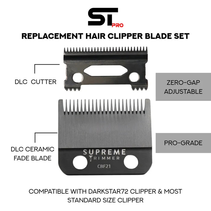 Supreme Trimmer Replacement Fade Blade For DarkStar72 Clipper