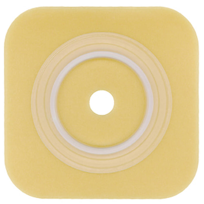 Sur-Fit Natura Durahesive Skin Barrier, Flat, Extended Wear, Cut-to-Fit 2 5/8 to 3 1/2" Opening, 100mm Flange, 6" x 6" - 401905 - LL Medico