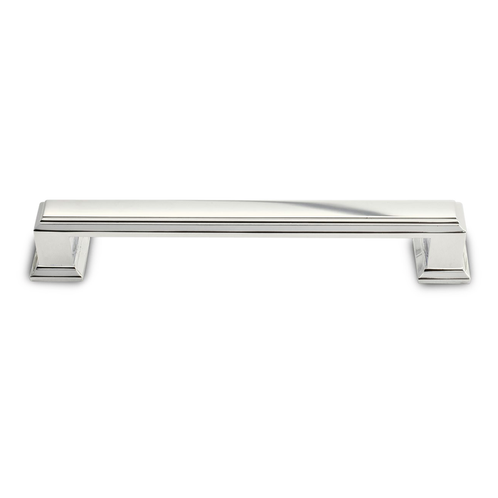 A traditional pull with ridge detailing.