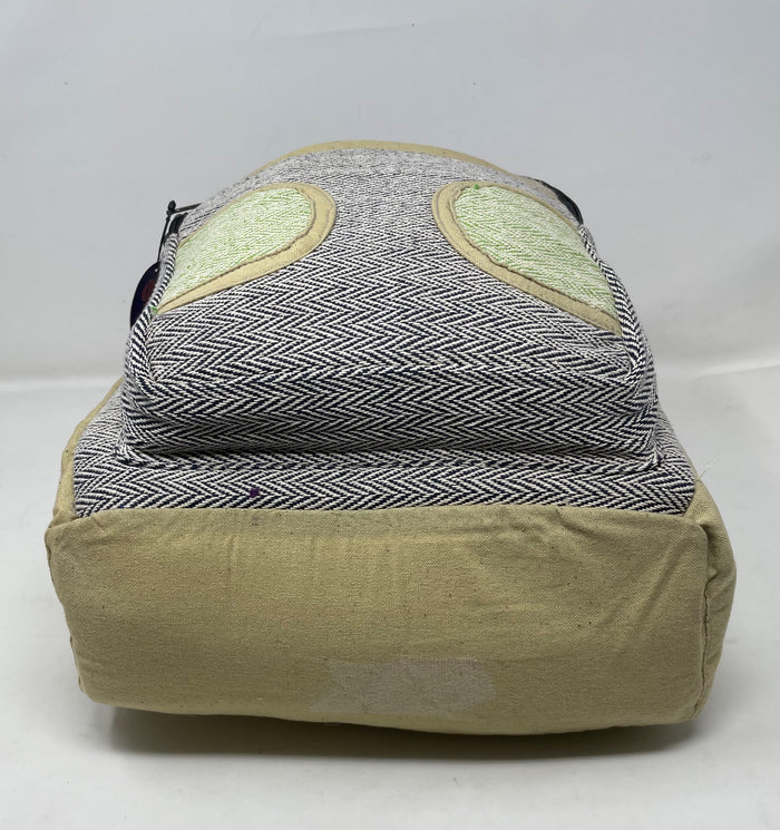 Unisex Multi Pocket Pure Hemp Backpack Laptop Pocket