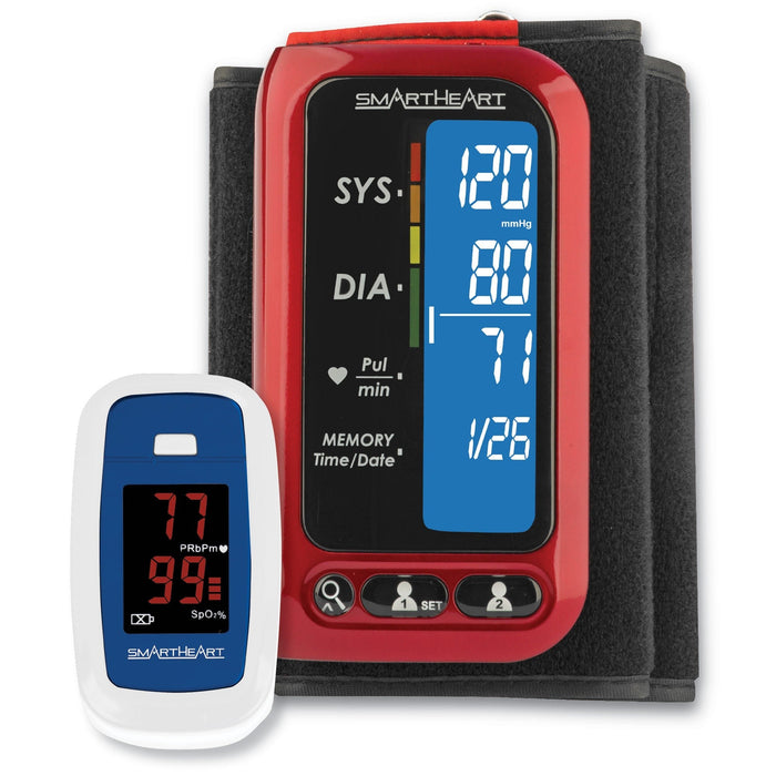 Veridian SmartHeart Digital Blood Pressure Monitor with Pulse Oximeter, Adult Cuff - VHKIT-HH2P-Each - LL Medico