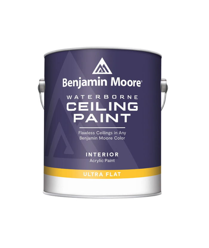 Benjamin Moore Interior Waterborn Ceiling Paint in Ultra Flat available at Gleco Paints in PA.