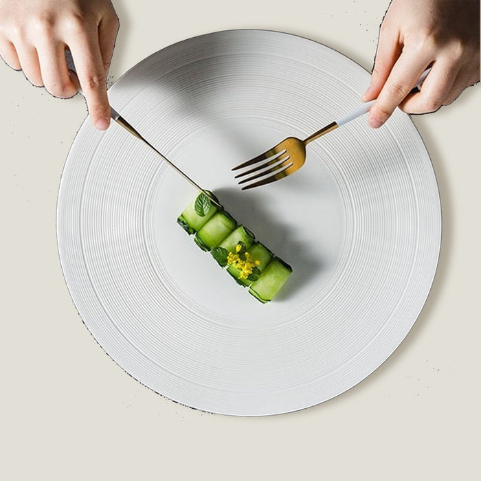 White Line Flate Plate