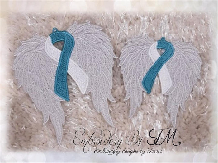 Wings with awareness symbol / two sizes / two variations