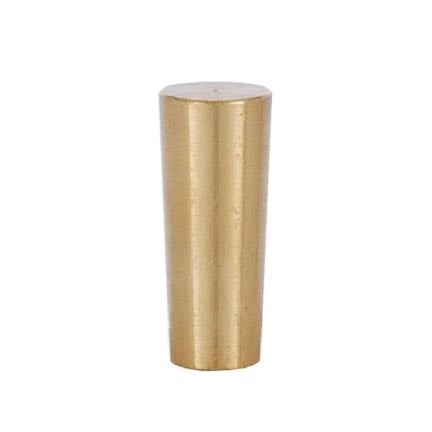 1-1/2" Tall x 5/8" Diam Modern Style Cast Brass Lamp Finial 1/4-27F Tap (21128N)
